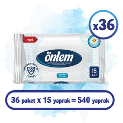 Önlem Antibakteriyel Cep Mendil 15x36 Adet - 1