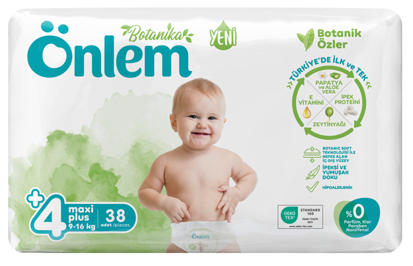 Önlem Botanika Bebek Bezi İkili Jumbo Paket Maxi Plus 38 Adet (9-16 kg) - 1