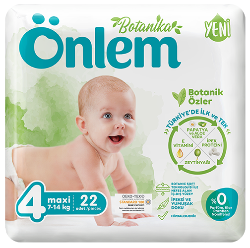 Önlem Botanika Bebek Bezi Jumbo Paket Maxi 22 Adet (7-14 kg) - 1