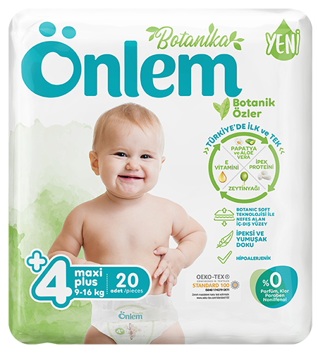 Önlem Botanika Bebek Bezi Jumbo Paket Maxi Plus 20 Adet (9-16 kg) - 1