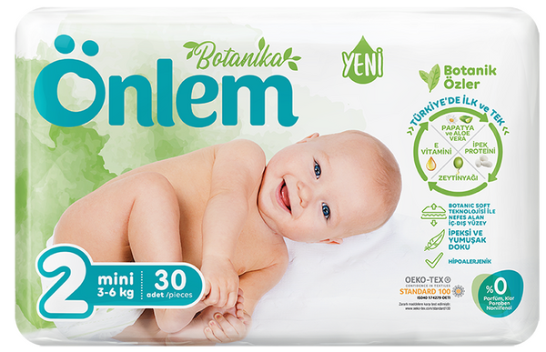 Önlem Botanika Bebek Bezi Jumbo Paket Mini 30 Adet (3 - 6 kg) - 1