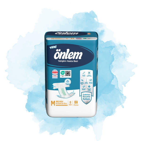 Önlem Medium Yetişkin Hasta Bezi - 8 Adet - 1