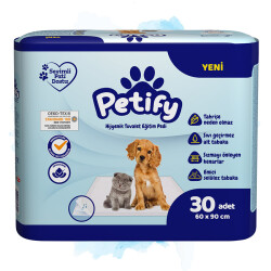 Petify Evcil Hayvan Hijyenik Eğitim Pedi 60*90 cm 30 Adet - 1